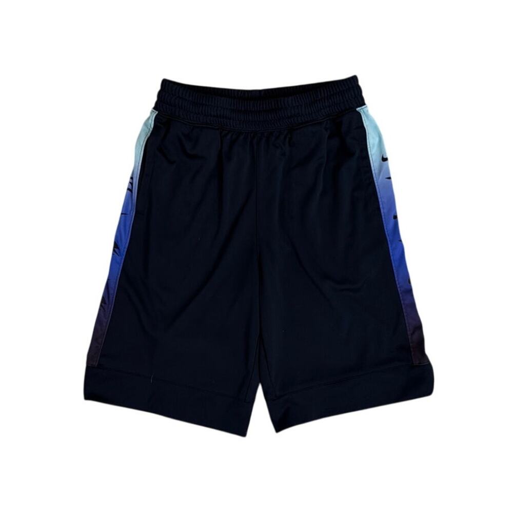 Nike Athletic Shorts Navy Blue Hombre Logo Active Drawstring Youth Large 12/13